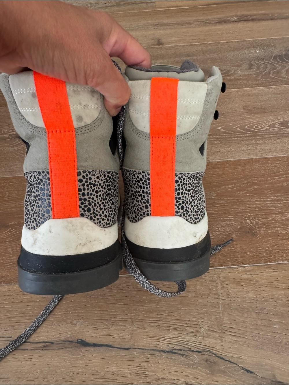 Adidas by Stella McCartney Tan, Black & Orange Winter/Rain Boots - Picture 4 of 7